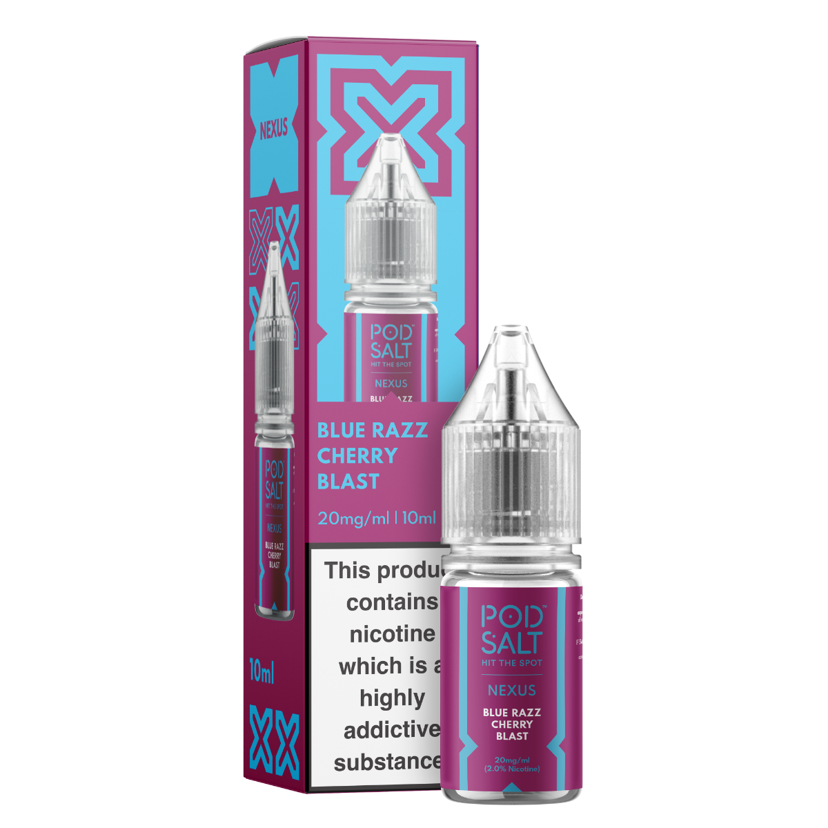 Nexus Blue Razz Cherry Blast — Pod Salt
