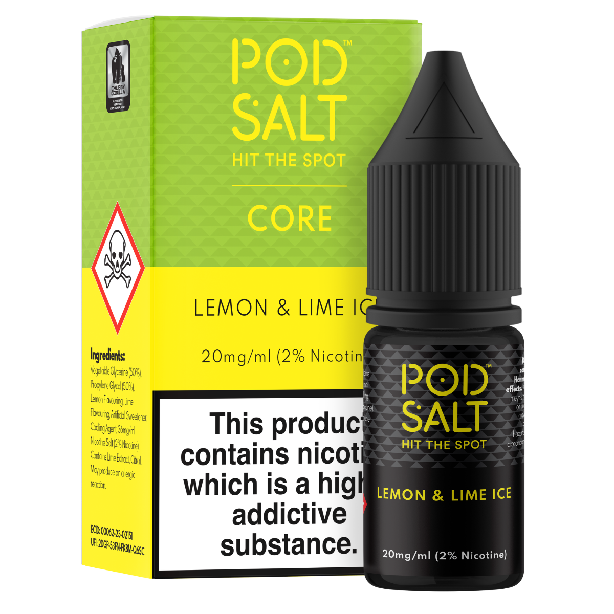 Pod Core Lemon & Lime Ice — Pod Salt